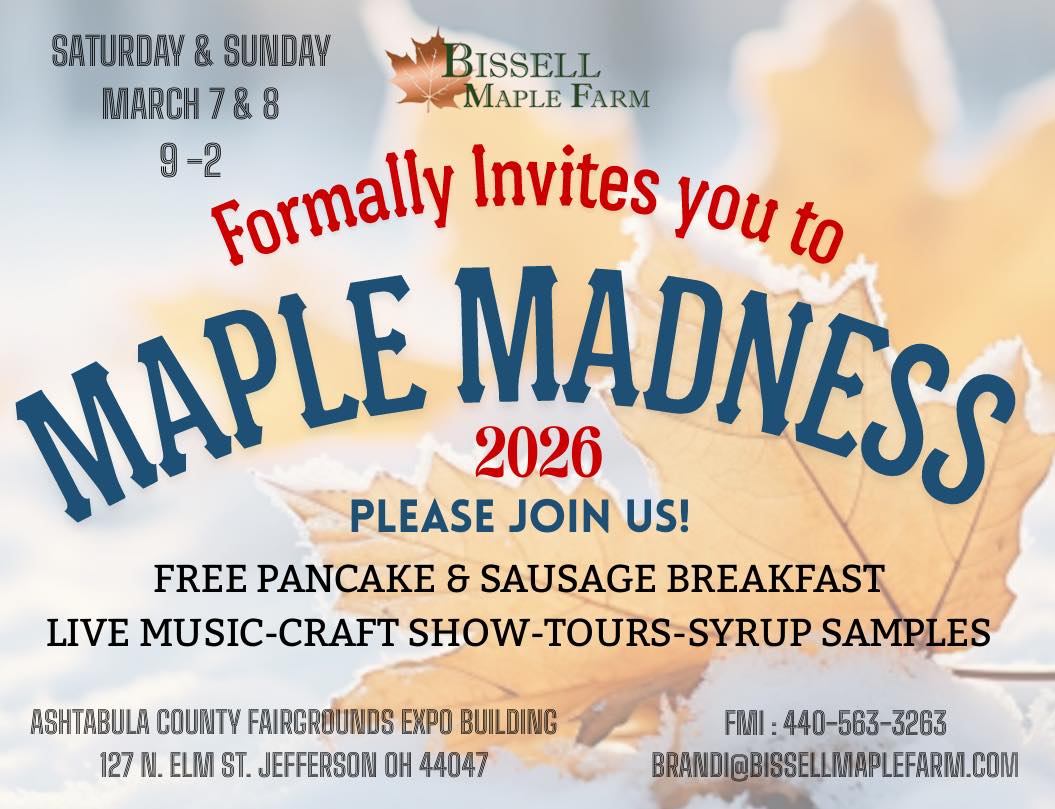 Bissell Maple Farms Maple Madness 2026 Flyer